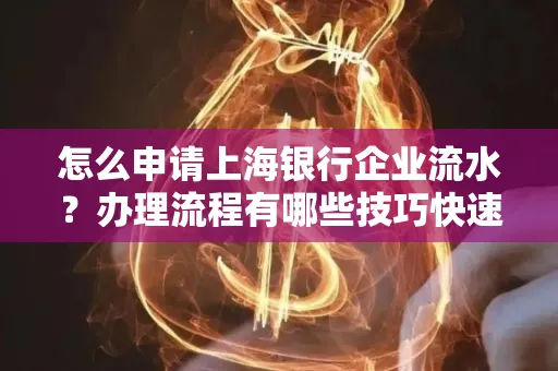 怎么申请上海银行企业流水？办理流程有哪些技巧快速获批